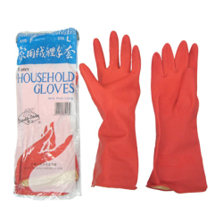 RED LATEX GLOVES